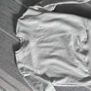 YoungLA Men’s Cream Embroidered Crew Neck Sweater